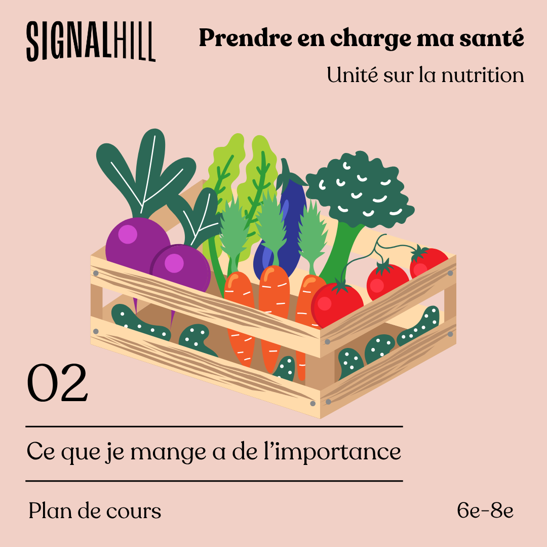 Plan de cours 2: Ce que je mange a de l’importance