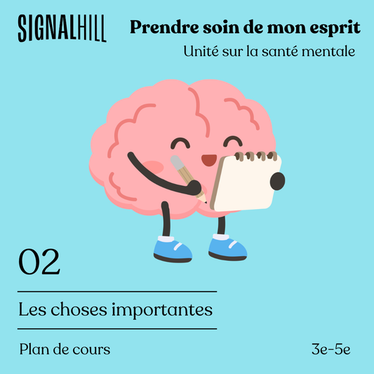 Plan de cours 2: Les choses importantes