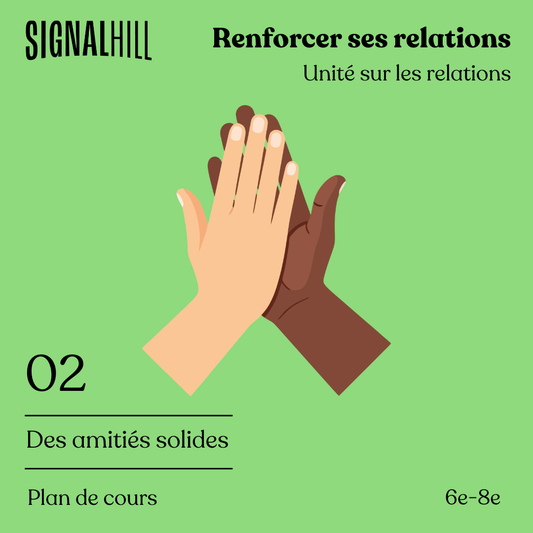 Plan de cours 2: Des amitiés solides
