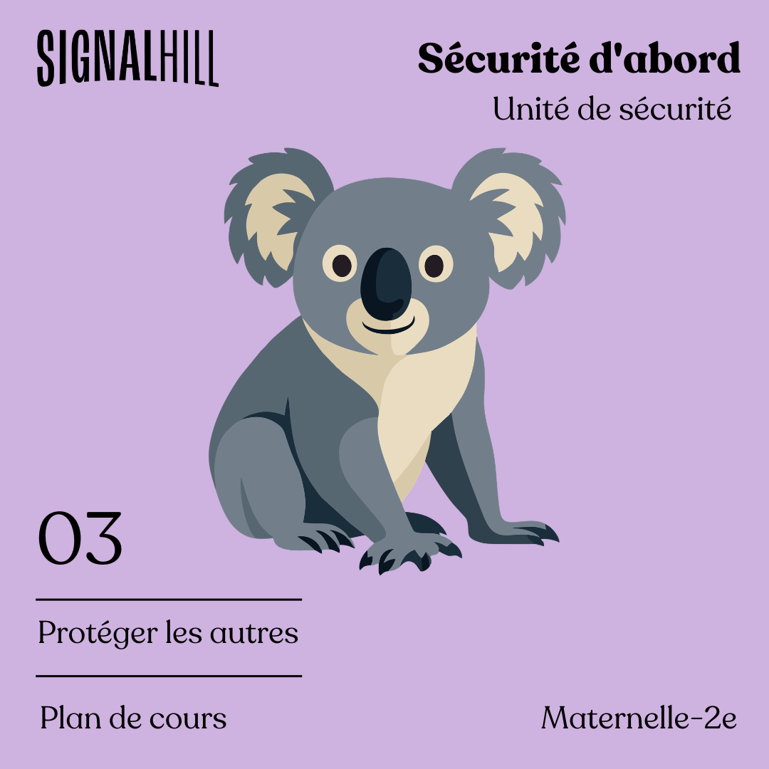 Plan de cours 3: Protéger les autres