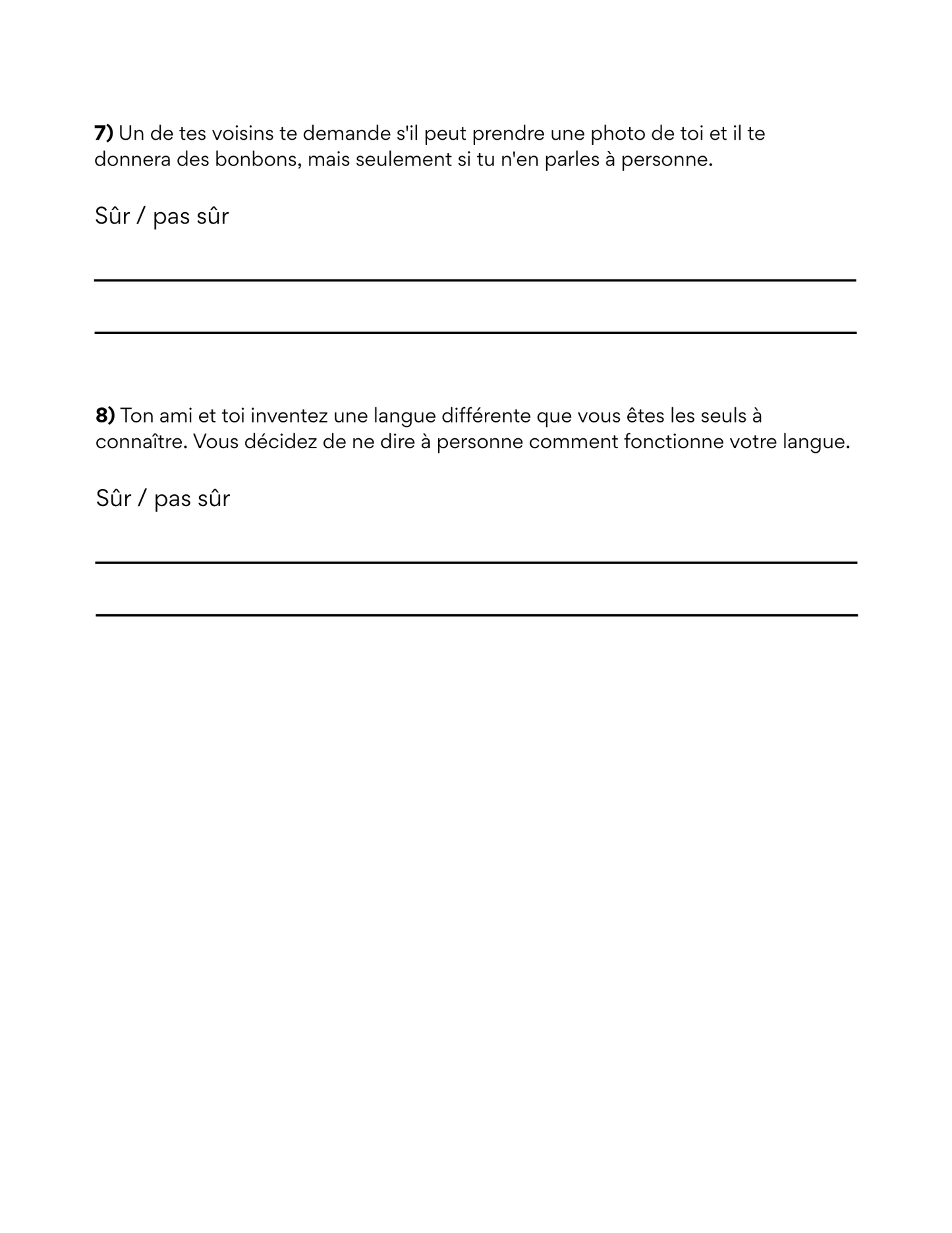 Plan de cours 2: Les personnes de confiance