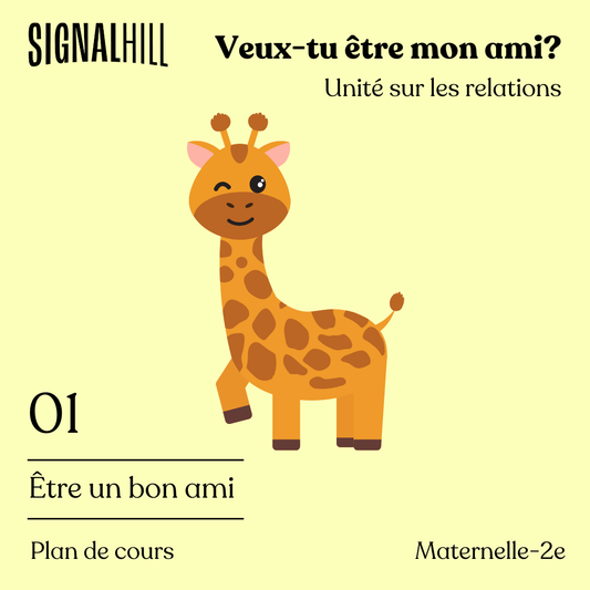 Plan de cours 1: Être un bon ami