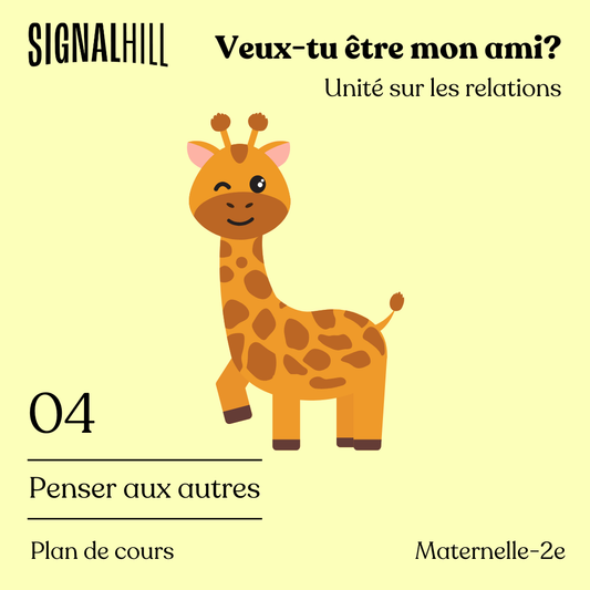 Plan de cours 4: Penser aux autres
