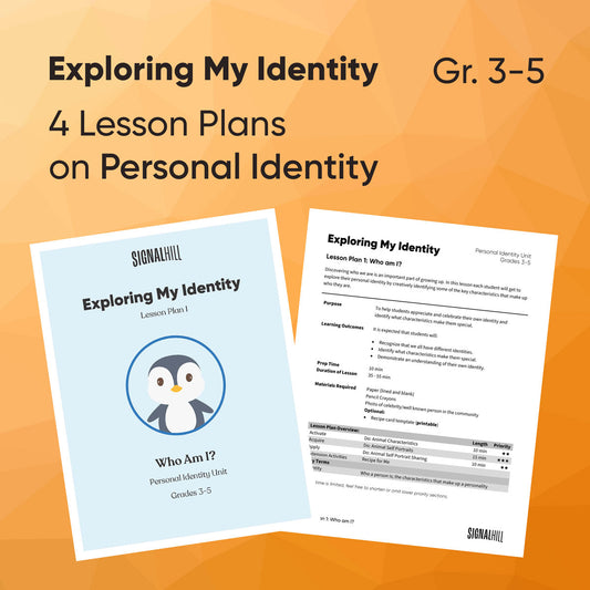 Exploring My Identity - Lesson Plan Bundle (4 Lesson Plans)
