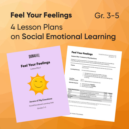 Feel Your Feelings - Lesson Plan Bundle (4 Lesson Plans)
