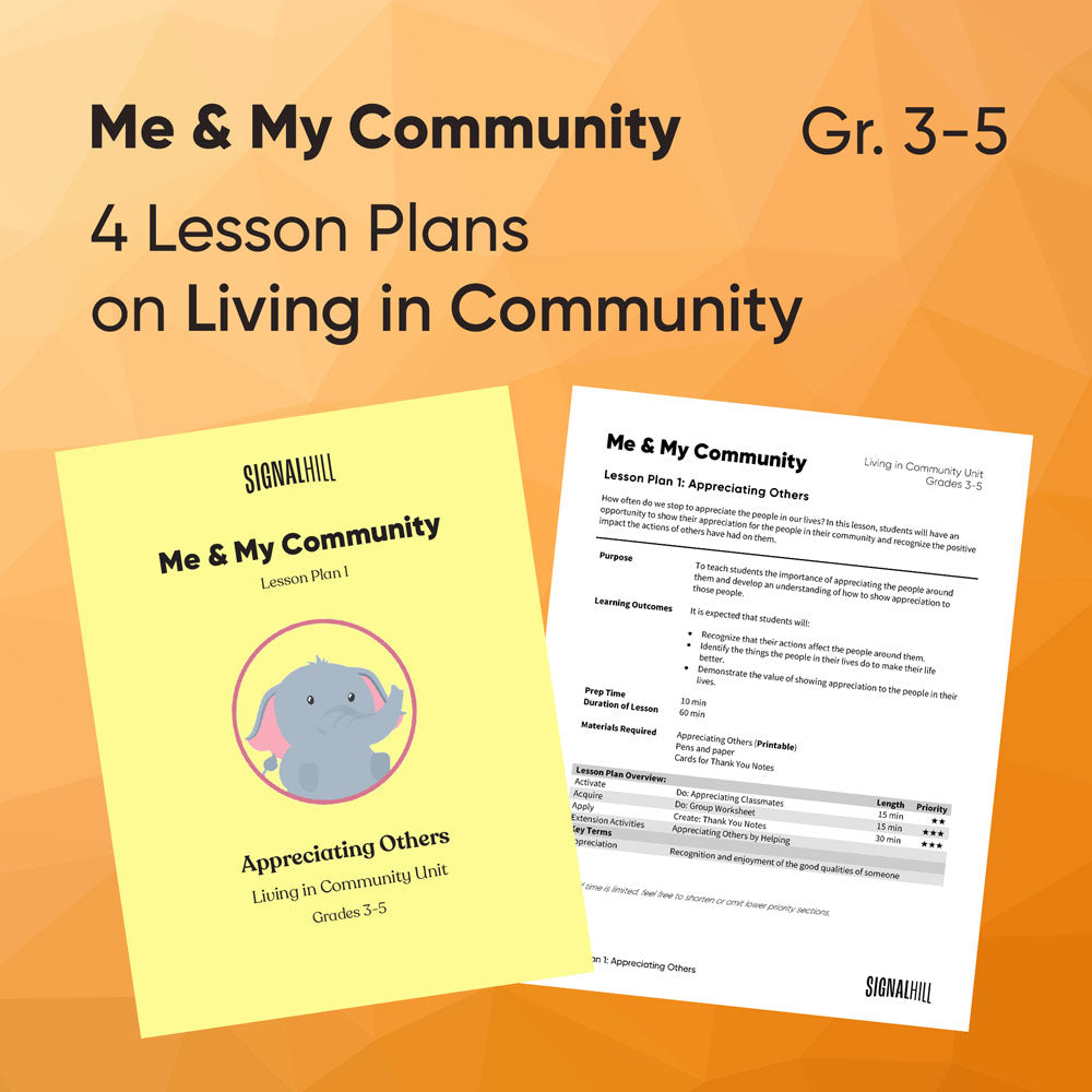 Me & My Community - Lesson Plan Bundle - Grades 3-5 – Signal Hill
