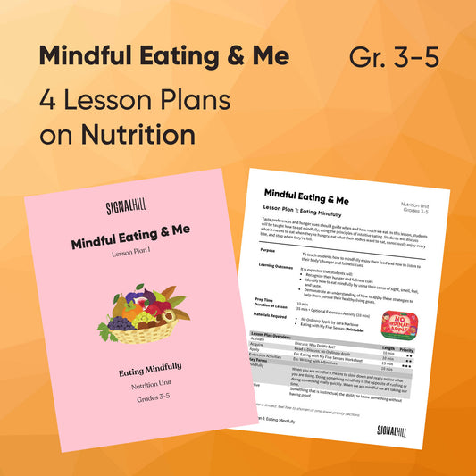 Mindful Eating & Me - Lesson Plan Bundle (4 Lesson Plans)