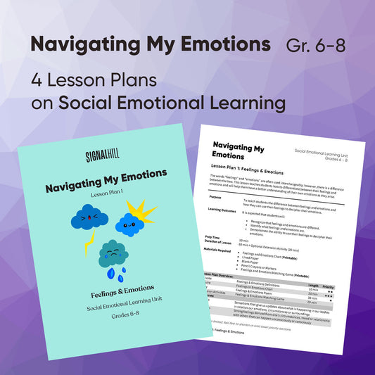 Navigating My Emotions - Lesson Plan Bundle (4 Lesson Plans)