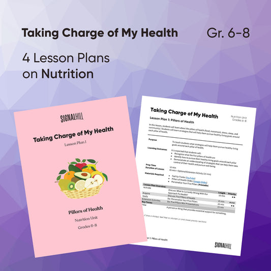 Taking Charge of My Health - Lesson Plan Bundle (4 Lesson Plans)