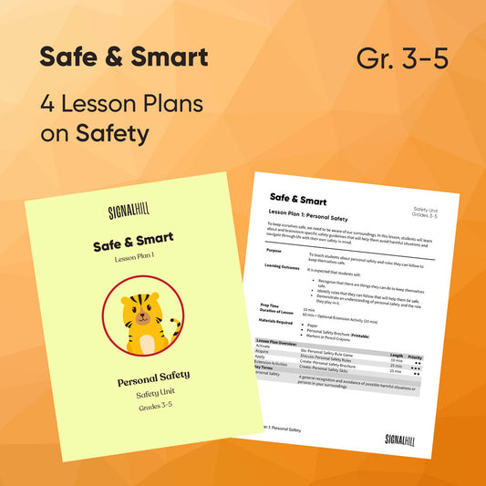 Safe & Smart - Lesson Plan Bundle (4 Lesson Plans)