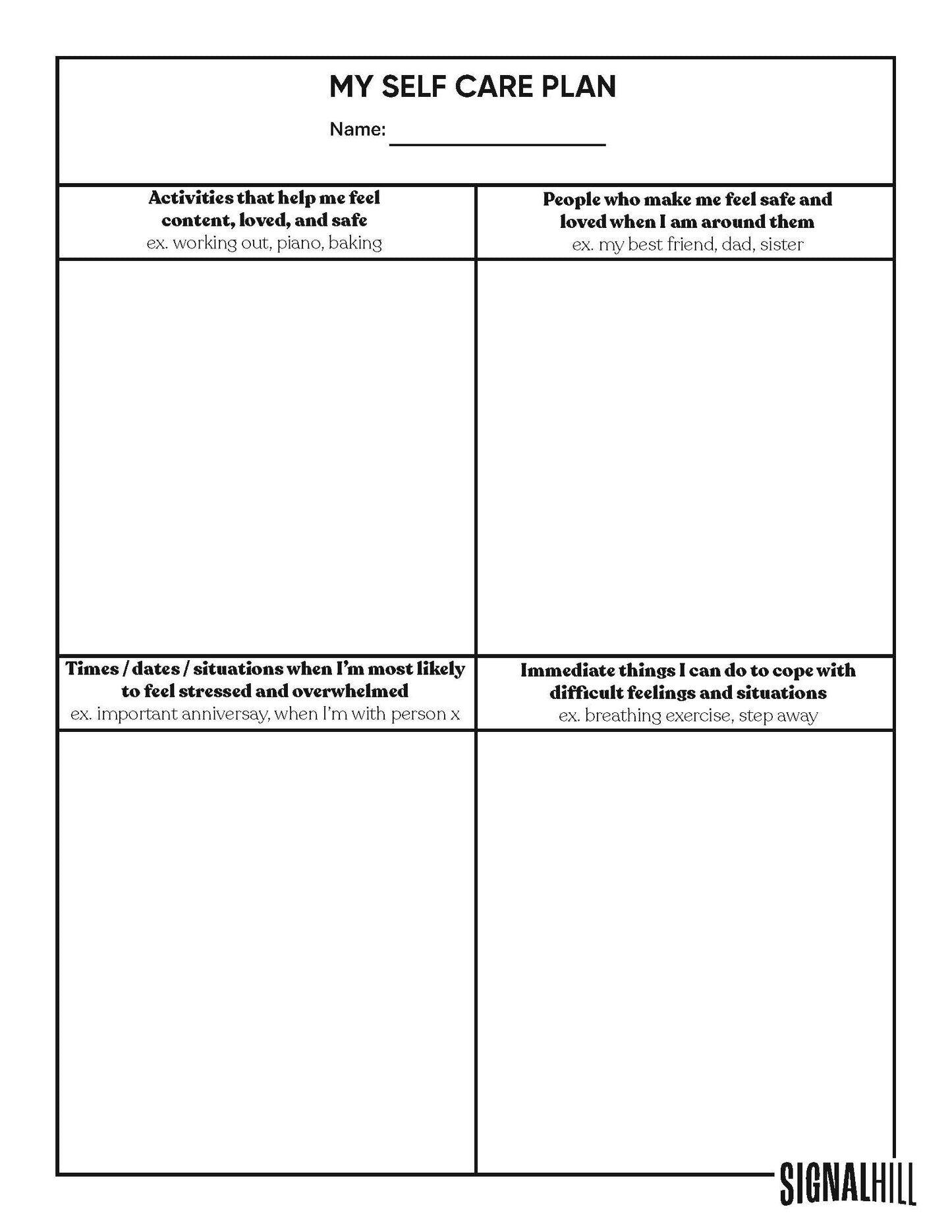 Lesson Plan 7: Self-Harm