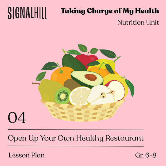 Lesson Plan 4:  Open Up Your Own Healthy Restaurant