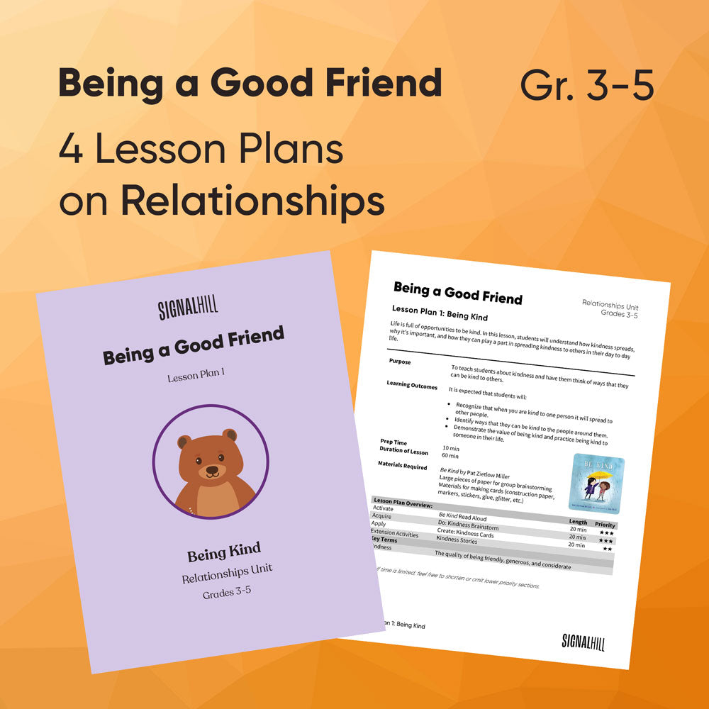 Being a Good Friend - Lesson Plan Bundle (4 Lesson Plans)